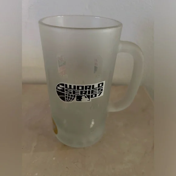MLB Boston Red Sox 2007 World Champions Frosted Beer Mug Glass BOELTER - Picture 4 of 9